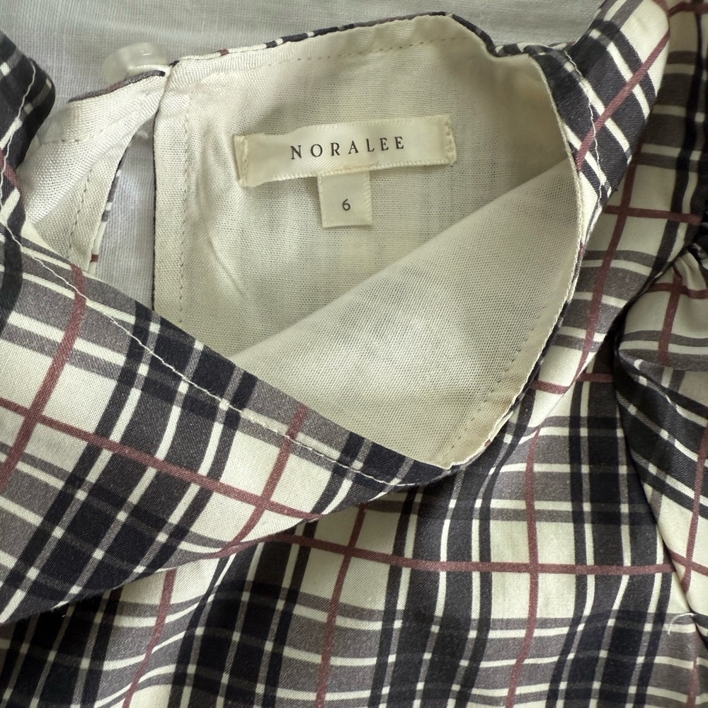 Noralee/ Rylee Cru Plaid Dress with Puff Sleeves - Picture 2 of 3